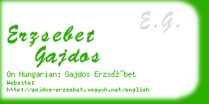 erzsebet gajdos business card